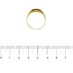 anello a scudo in oro giallo con diamante foto paragone righello per misura gioiello in cm grandezza