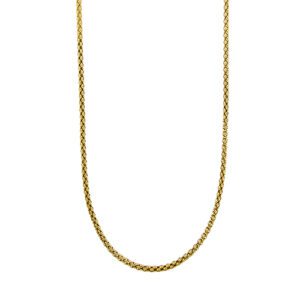 Collana lunga in oro giallo 18kt con maglia pop corn. Brand: Fope.