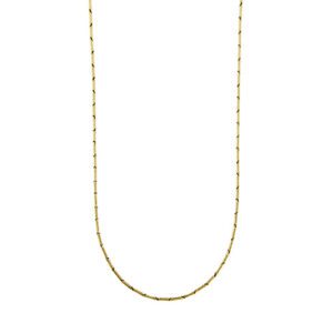 Collana maglia a segmenti in oro giallo 18kt e chiusura a moschettone. Brand: Chimento.