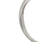 zoom dettaglio incisione interna gambo anello oro bianco con diamanti e tanzanite