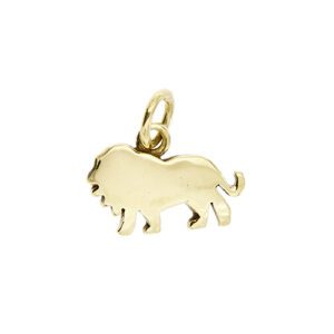 Ciondolo Dodo a forma di leone in oro giallo 18kt, significato/messaggio: "CORAGGIO". Brand: Dodo.
