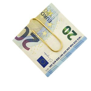 graffetta fermasoldi in oro giallo