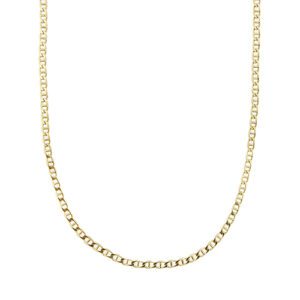 Collana uomo maglia traversino in oro giallo 18kt con originale chiusura brevettata dal brand Chini.