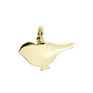 Ciondolo Dodo a forma di passerotto in oro giallo 18kt, significato/messaggio: “NON ANDARE VIA”.