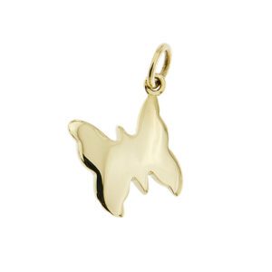 Ciondolo Dodo a forma di farfalla in oro giallo 18kt, significato/messaggio: “ AMO LA LIBERTA’ ”.