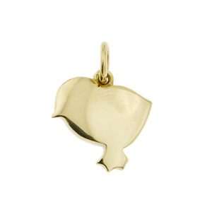 Ciondolo Dodo a forma di pulcino in oro giallo 18kt, significato/messaggio: “STRINGIMI”.