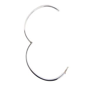 apertura di bracciale rigido in oro bianco