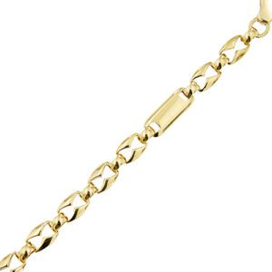 dettaglio maglia bracciale oro giallo