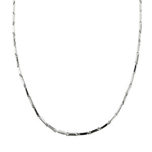 Collana maglia a segmenti in oro giallo 18kt con chiusura a moschettone rotante. Brand: Fulkro.