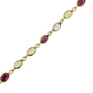 bracciale oro giallo con pietre preziose