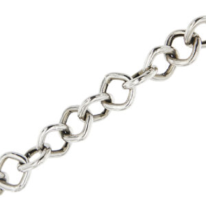 dettaglio maglia di bracciale oro bianco Rosato