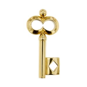 Ciondolo a forma di chiave in oro giallo 18kt. Brand: Pomellato.
