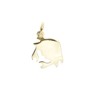 Ciondolo Dodo a forma di granchio, significato/messaggio: “TIMIDO TIMIDO”, in oro giallo 18kt. Brand: Dodo.