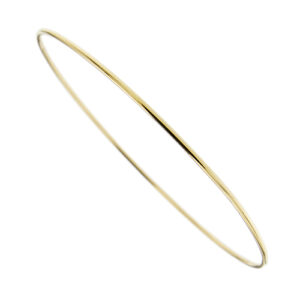 Bracciale rigido rotondo fine in oro giallo 18kt.