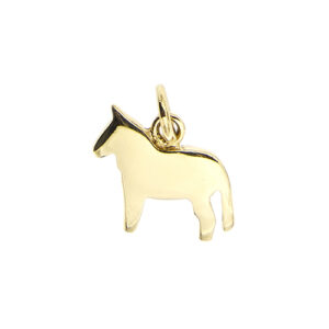 Ciondolo Dodo a forma di cavallo in oro giallo 18kt, significato/messaggio: “FUGGIAMO INSIEME”. Brand: Dodo.