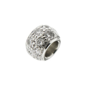 Componente rondella Dodo con 15 diamanti, totale 0,21 ct.